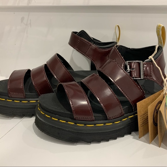 Dr. Martens Shoes - Cherry red Doc sandals